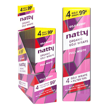 Natty Organic Hemp Goji Berry Wraps 60 ct. | Item no.: 2115-GB