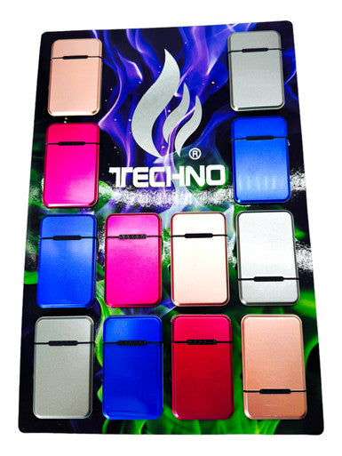 Techno Flip Top Lighter Lucky 7 / Travel 12ct | Item no.: 4031