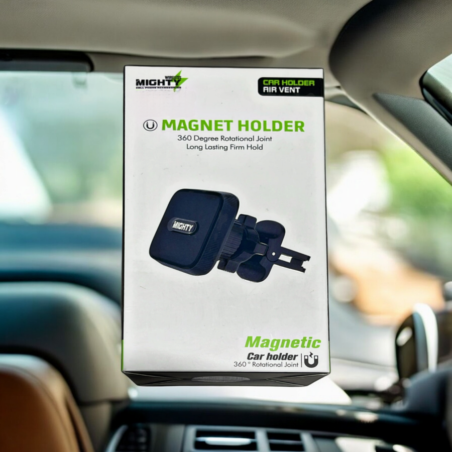 Mighty Magnetic Car Phone Holder for Air Vent – 360° Rotating Mobile Mount | Item no.: