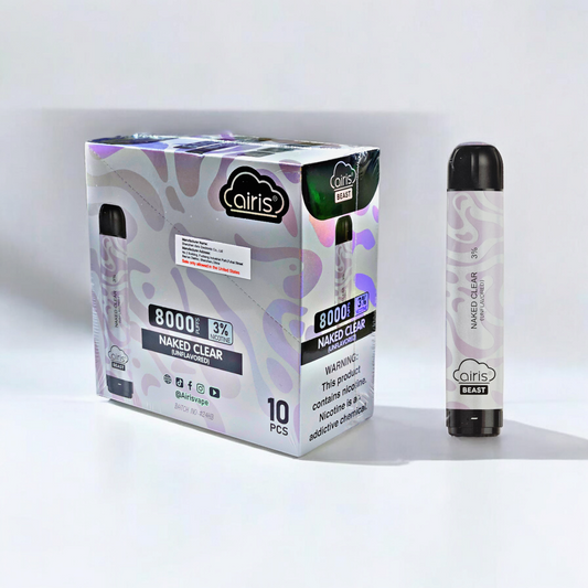 Airis Beast 8000 Puffs 8ml Ultra Clear 3% (10 pk)