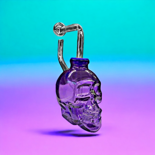 Oil Burner Bong - Skull W100