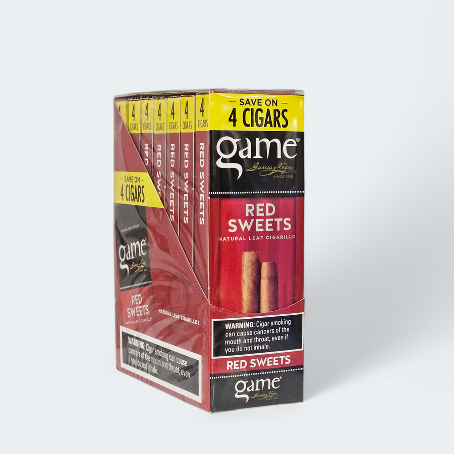 Game (4pk RED Sweet) Cigarillos 7 Packs Of 4 (Save On 4) | Item No.: 1750