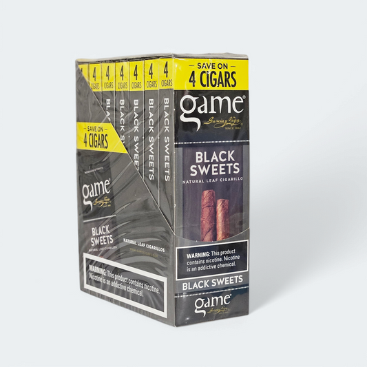 Game Black Sweet Cigarillos 7 Packs Of 4 (Save On 4) | Item No.: N/A