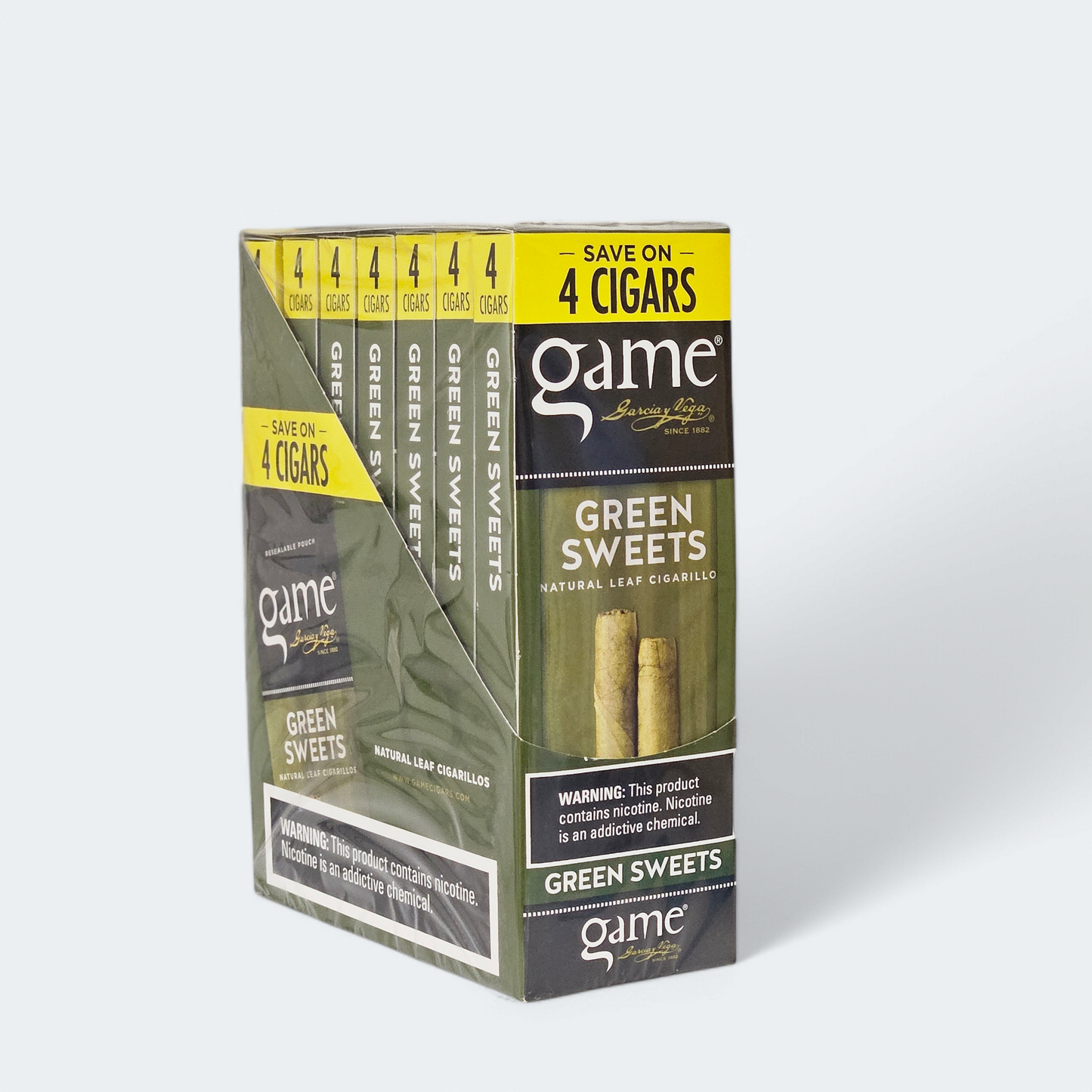 Game Green Cigarillos 7 Packs Of 4 (Save On 4) | Item No.: N/A