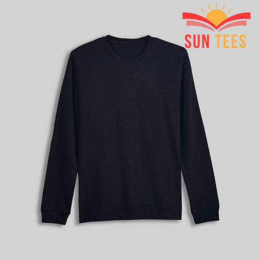 Sun Tees Black Long Sleeve T-Shirt | Item no.: 2566-ST