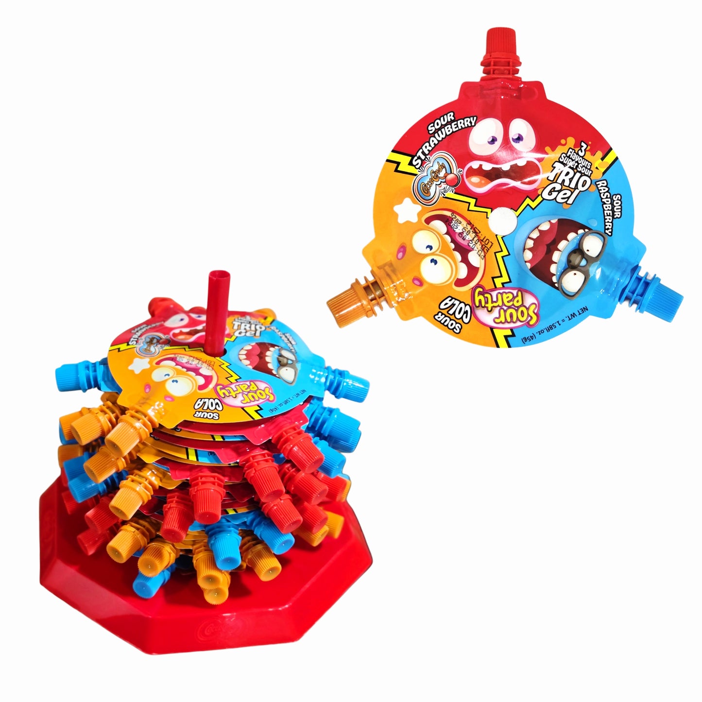 Coccocandy Sour Party Super Sour Trio Gel 3 Flavors 54g 24ct