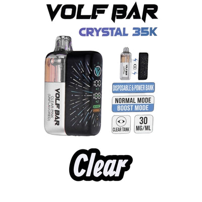 Volf Bar 35k puffs (Clear) 3% 5pk par box