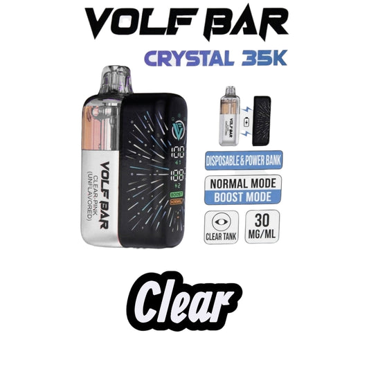Volf Bar 35k puffs (Clear) 3% 5pk par box