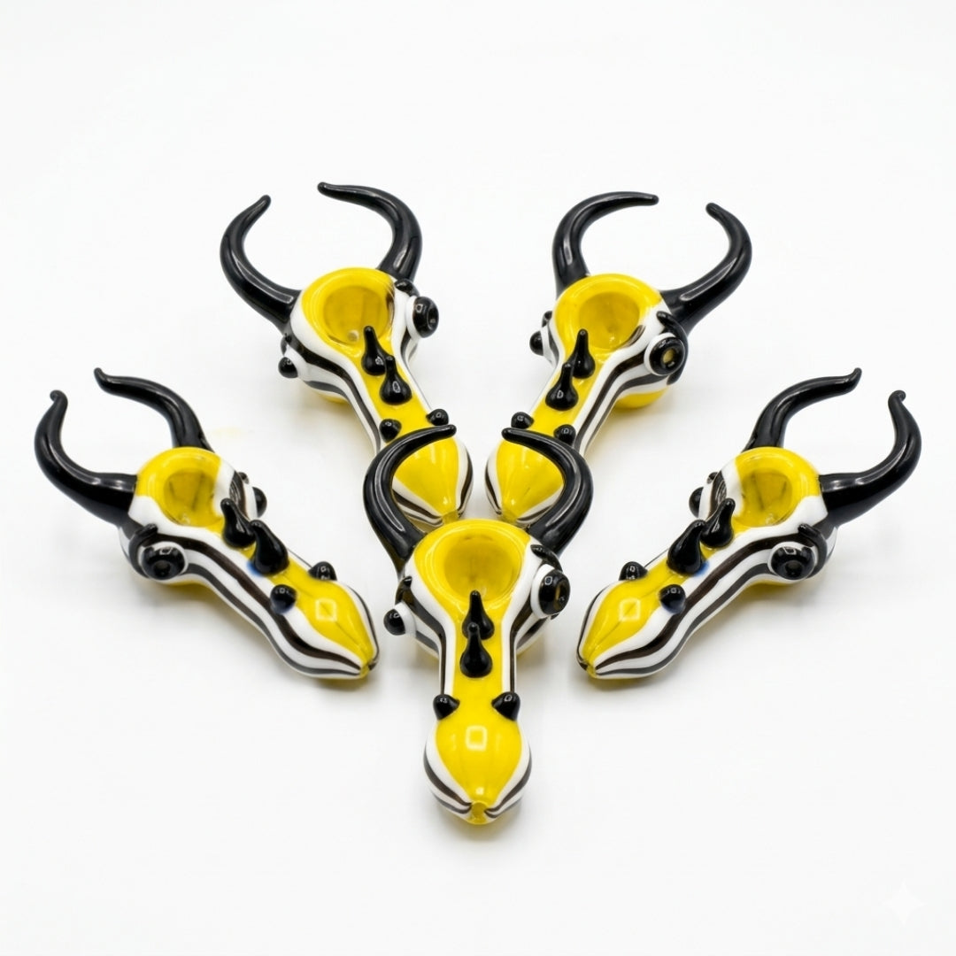 LARGE Glass PIPES Rhino Horn| | Item No.: 2863