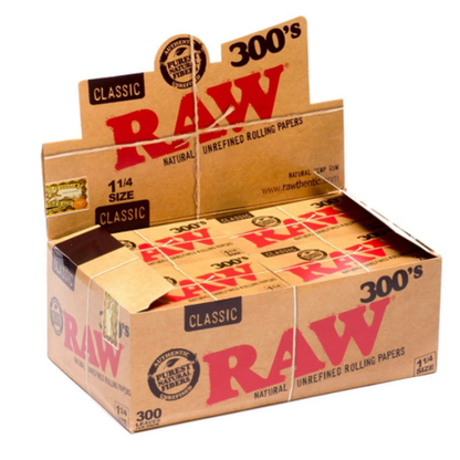 RAW Classic Rolling Papers 300pk 1¼" Size - 20 ct | Item No: 3121