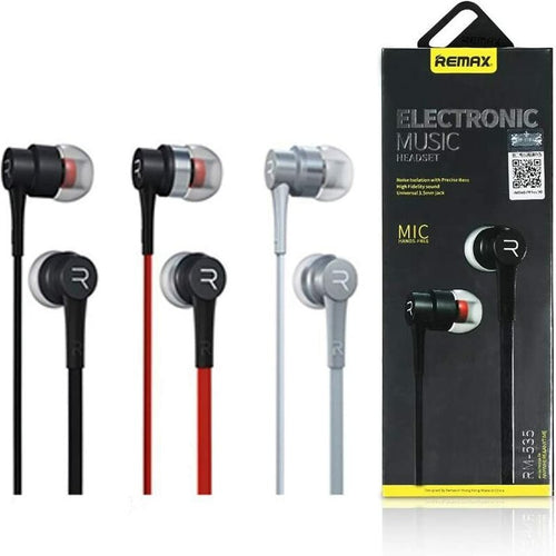 REMAX RM-535 Wired In-Ear Earphones with Microphone – Hi-Fi Bass 3.5mm Headset | Item no.: 1355