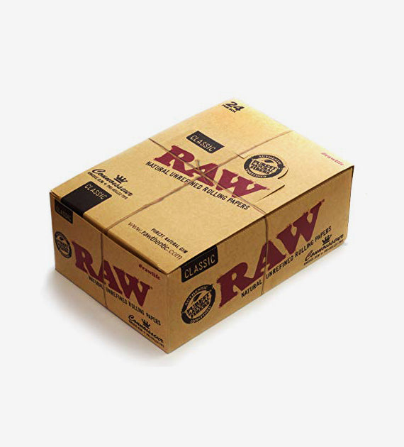 Raw Classic King Slim+Tips Connoisseur 24 ct | Item No:97