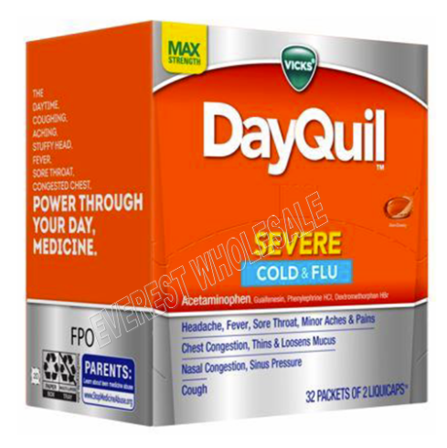 Vicks Dayquil Severe Cold&Flu 32 Pockets | Item No: 1248