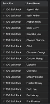 Song of India Single Incense Stick 100ct