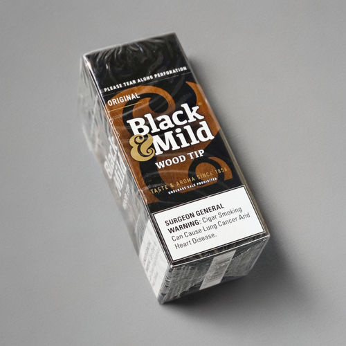 Black & Mild (Single) Wood Tip 25ct | Item no.: 0030