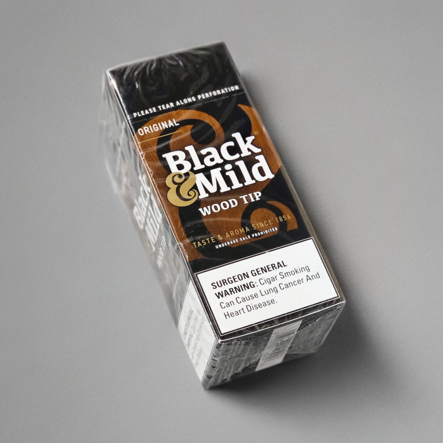 Black & Mild (Single) Wood Tip 25ct | Item no.: 0030