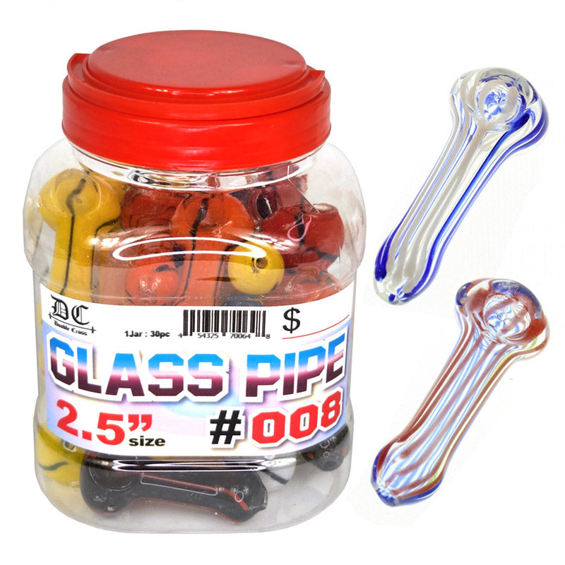 Glass Medium Pipe Jar 65ct | Item no.: 3330