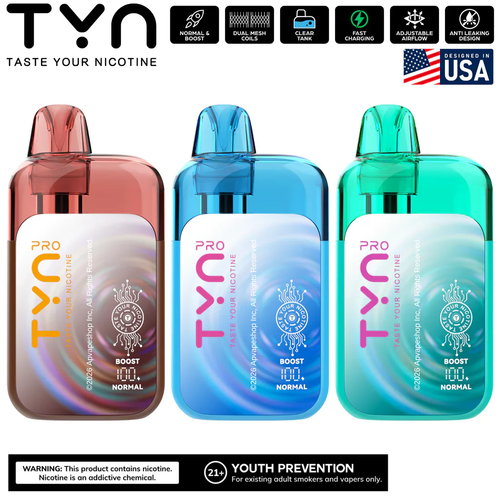 TYN Pro 50K Puffs Disposable Vape (5pk)