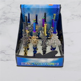 Metal Pipe with diamond animals | Item No.: 2559