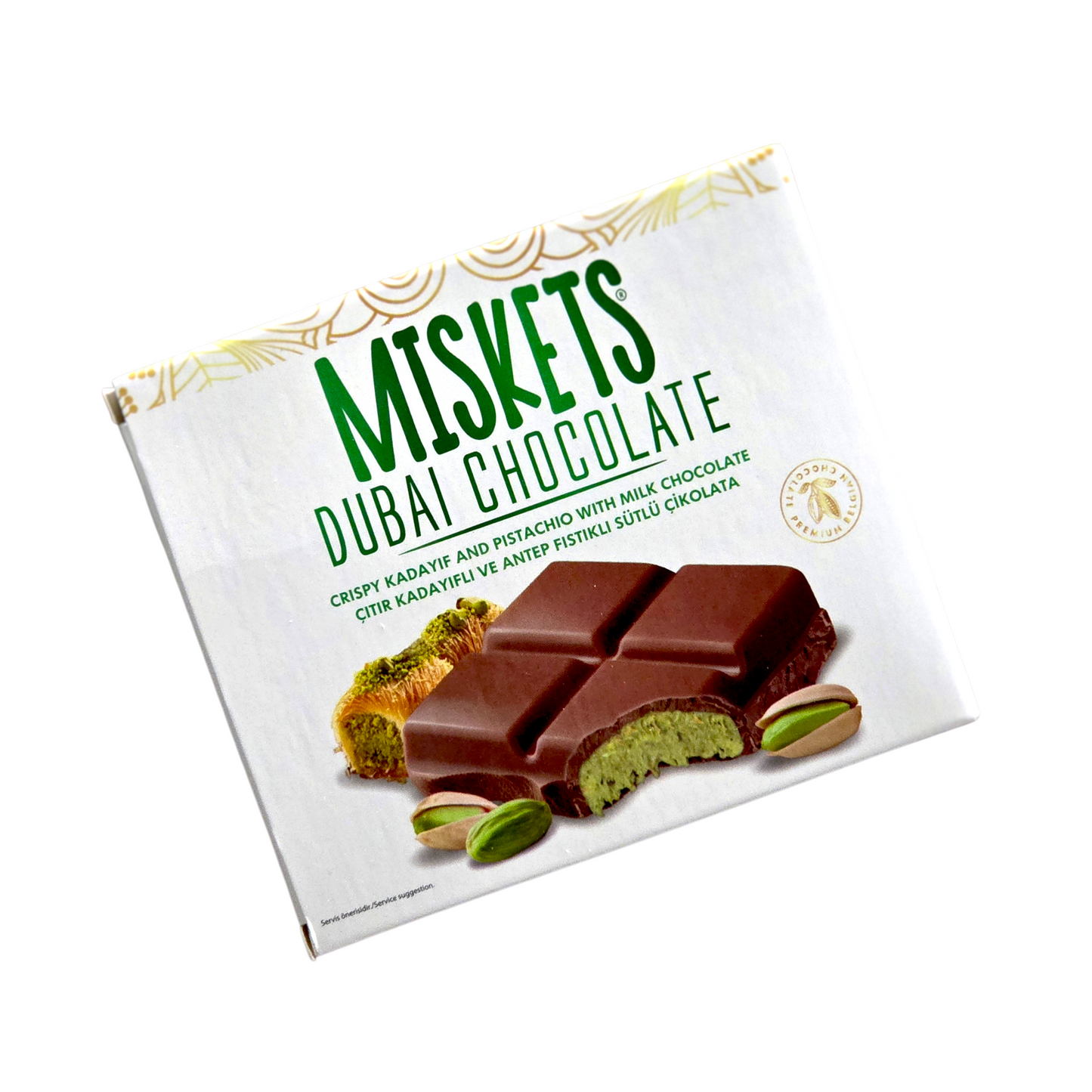 Miskets Dubai Chocolate Medium 100g 12ct