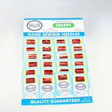 Hand Sewing Needles 2 dozen (24 pieces) packet, 12 needles per piece| Item no.: 823