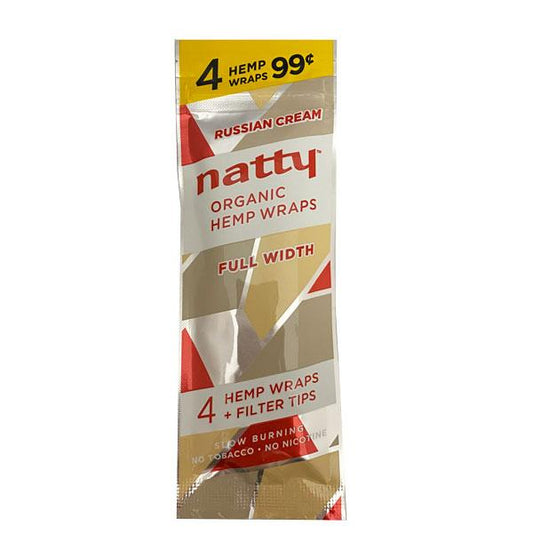 Natty Organic Hemp Russian Cream Wraps 60 ct. | Item no.: 2115-RC