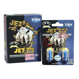 Jet Black Blue display box with 2-capsule card