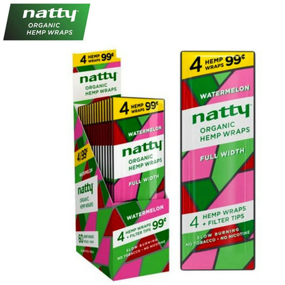 Natty Organic Hemp Watermelon Wraps 60 ct. | Item no.: 2115-WM