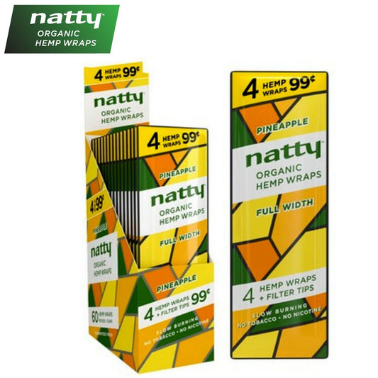 Natty Organic Hemp Pineapple Wraps 60 ct. | Item no.: 2115-PA