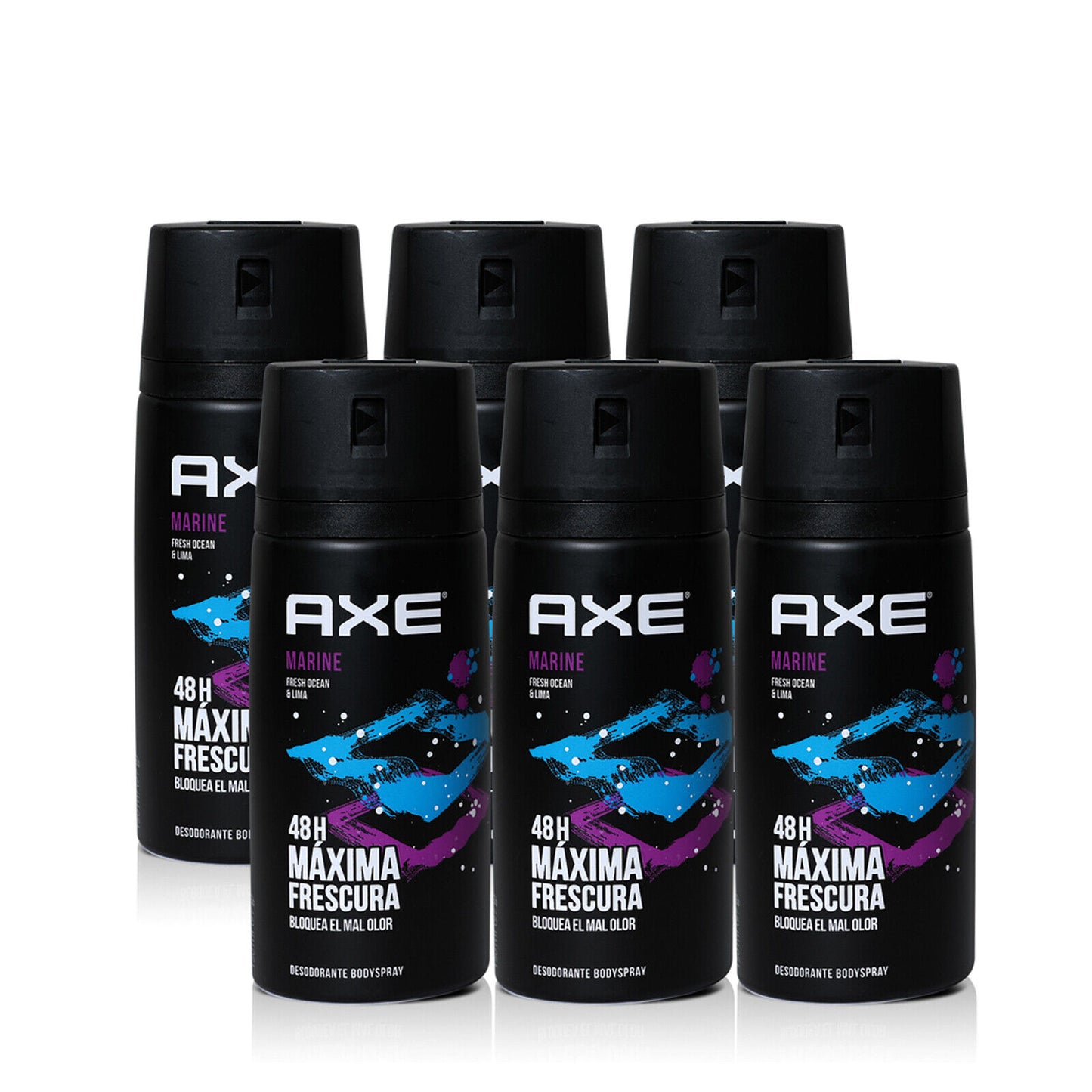 AXE body spray 150ml deodorant, variety of fragrances (pack of 6) | Item no.: 522