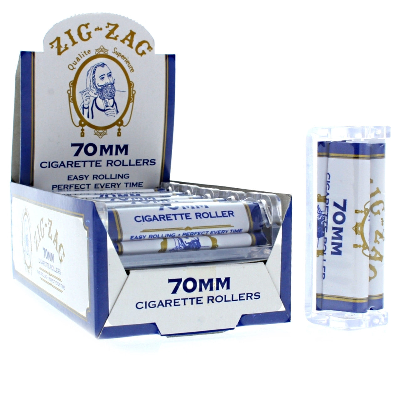 Zig Zag Cigarette Rollers Machine 70mm 12 ct. | Item no.: 188