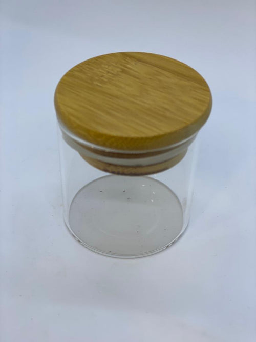 Storage Jar Wooden Lid Mini 1 ct. | Item No.: 1415