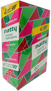 Natty Organic Hemp Watermelon Wraps 60 ct. | Item no.: 2115-WM