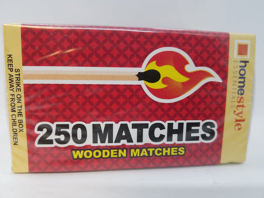 Matches Wooden 250 pc 1/2 ct | Item No: 509