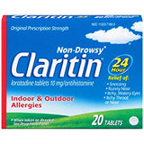 Claritin 24 Hour Allergy Tablets, 20 Count | | Item No.: 61