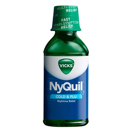 Vicks NyQuil Cold & Flu Nighttime Relief, 8 Fl Oz | Item No: 683