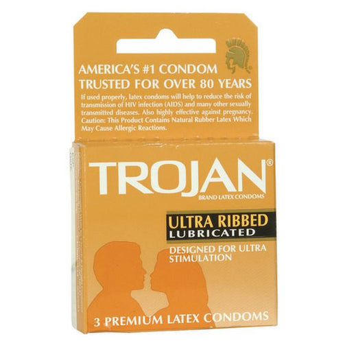 Trojan Brown Ribbed 6 ct. | | Item No.: 241