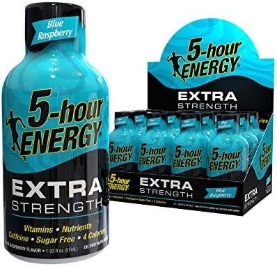 5 Hour Extra Strength Energy Shots- Blue Raspberry (12 per pack) | Item no.: 271