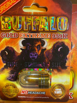 Buffalo Gold Extreme 959K Capsule – Individually Sealed Adult Supplement Pack | Item No.: 1354